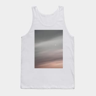 Moonrise over a cloudy sky Tank Top